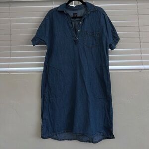 GAP Casual Blue Denim Mini Dress
